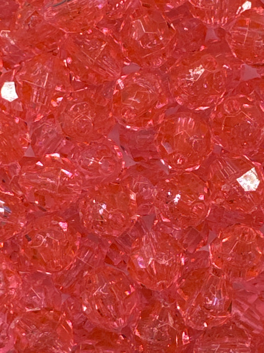 Light Pink Facet 8mm