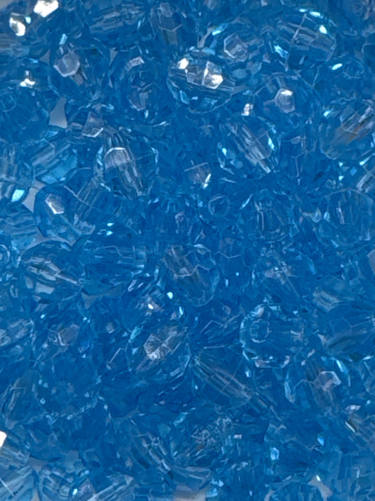 Blue Facet  8mm